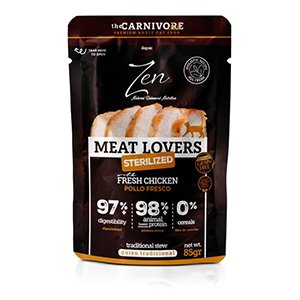 ZEN CAT POUCH MEAT STERILIZED POLLO 12 x 85 gr.